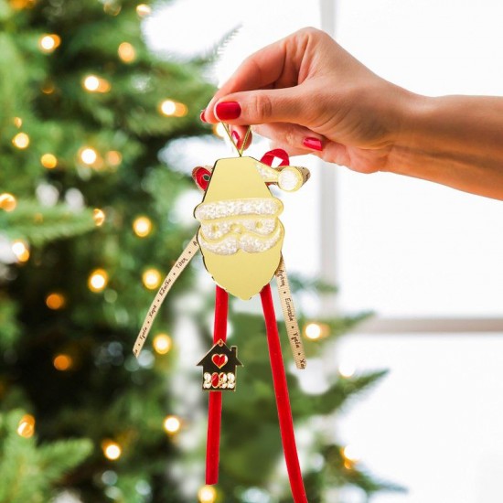 Χριστουγεννιάτικο Γούρι 2025 Χρυσός Άγιος Βασίλης