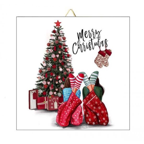Καδράκι Χριστουγεννιάτικο Merry Christmas Best Friends Καδράκι Χριστουγεννιάτικο Merry Christmas Best Friends