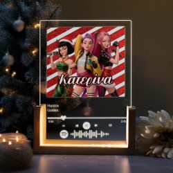 Χριστουγεννιάτικο LED Φωτιστικό με τραγούδι “Huntrix – Golden”