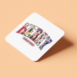 Χριστουγεννιάτικο Σουβέρ Merry – Merry Christmas Typography