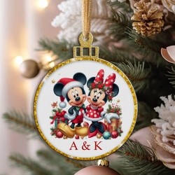 Χριστουγεννιάτικο Στολίδι – Minnie & Mickey Mouse