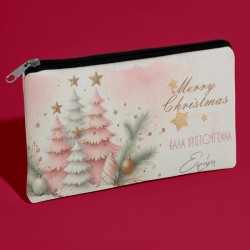 Χριστουγεννιάτικο Τσαντάκι – “Ροζ Δεντράκια με Ευχές”