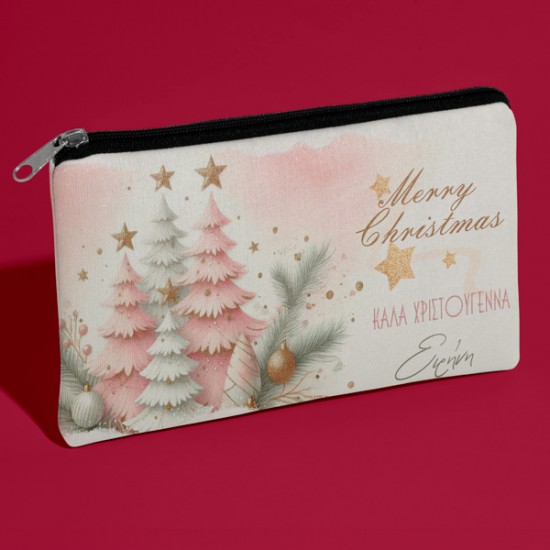 Χριστουγεννιάτικο Τσαντάκι – “Ροζ Δεντράκια με Ευχές”