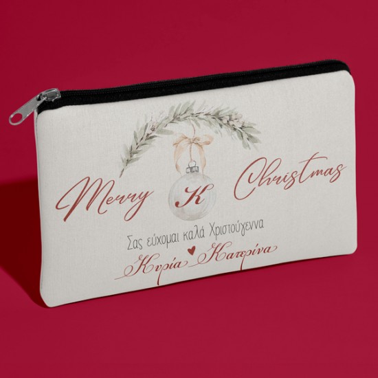 Χριστουγεννιάτικο Τσαντάκι για Δασκάλα – “Στολίδι με Μονόγραμμα”